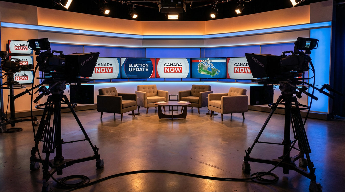 Speaker at podium in Canadian conference centre facing stage fright